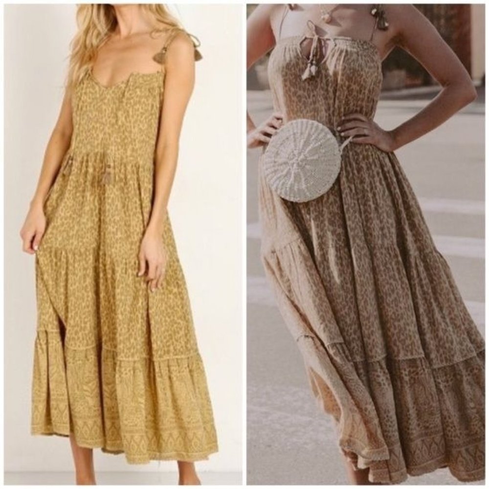 Spell & The Gypsy Wild Thing Strappy Midi Dress Size XS